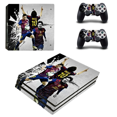 Messi decal skin for PS4 Pro Console and 2 Controllers