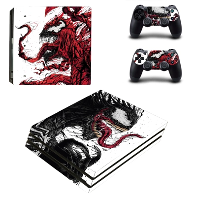 Venom decal skin for PS4 Pro Console and 2 Controllers