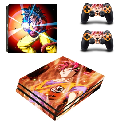 Dragon Ball decal skin for PS4 Pro Console and 2 Controllers