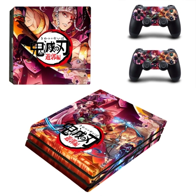 Demon Slayer decal skin for PS4 Pro Console and 2 Controllers