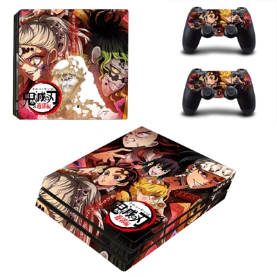 Demon Slayer decal skin for PS4 Pro Console and 2 Controllers