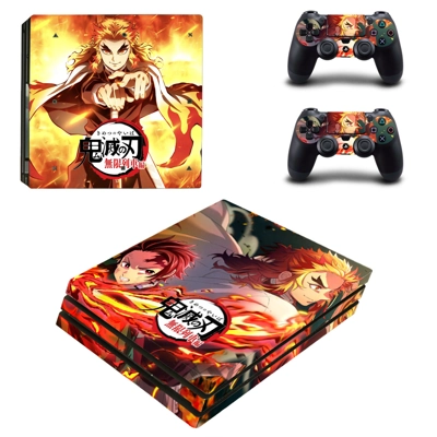 Demon Slayer decal skin for PS4 Pro Console and 2 Controllers