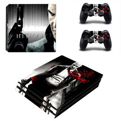 Hitman decal skin for PS4 Pro Console and 2 Controllers