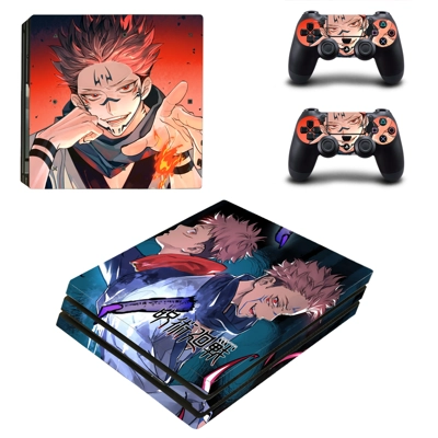 Jujutsu Kaisen decal skin for PS4 Pro Console and 2 Controllers