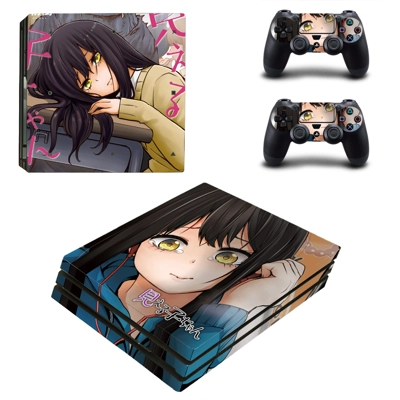 Visible Girl decal skin for PS4 Pro Console and 2 Controllers