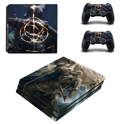 Elden Ring decal skin for PS4 Pro Console and 2 Controllers