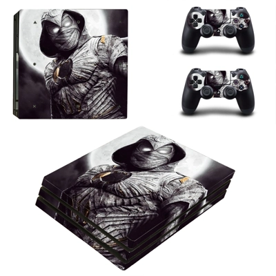 Moon Knight decal skin for PS4 Pro Console and 2 Controllers