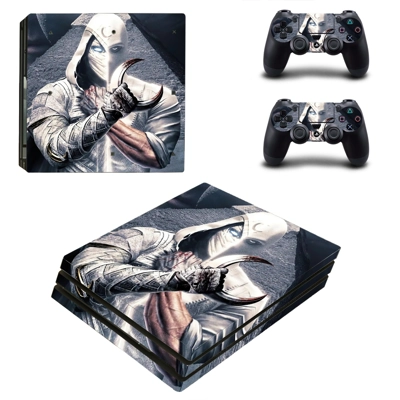 Moon Knight decal skin for PS4 Pro Console and 2 Controllers