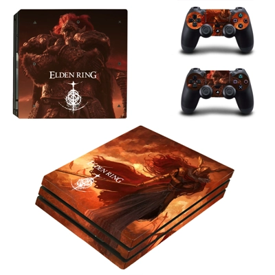 Elden Ring decal skin for PS4 Pro Console and 2 Controllers