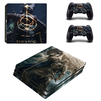 Elden Ring decal skin for PS4 Pro Console and 2 Controllers