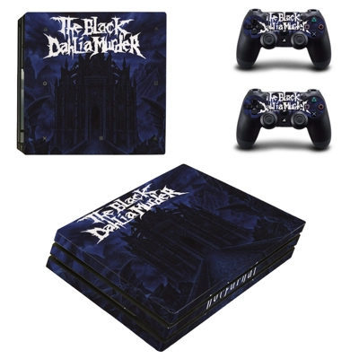 The Black Dahlia Murder Band decal skin for PS4 Pro Console and 2 Controllers