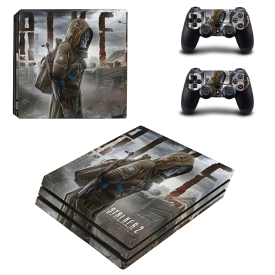 Stalker 2 decal skin for PS4 Pro Console and 2 Controllers