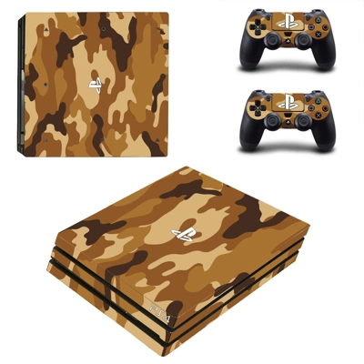 Camouflage decal skin for PS4 Pro Console and 2 Controllers