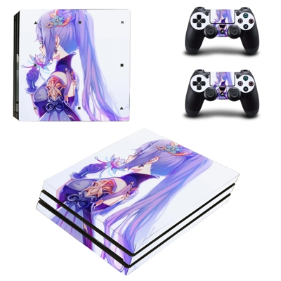 Genshin decal skin for PS4 Pro Console and 2 Controllers