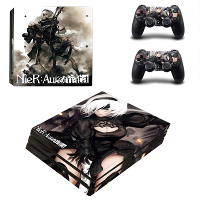 NieR Automata decal skin for PS4 Pro Console and 2 Control..