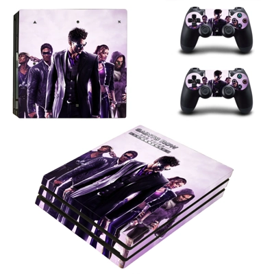 Saints Row 3 decal skin for PS4 Pro Console and 2 Controll..