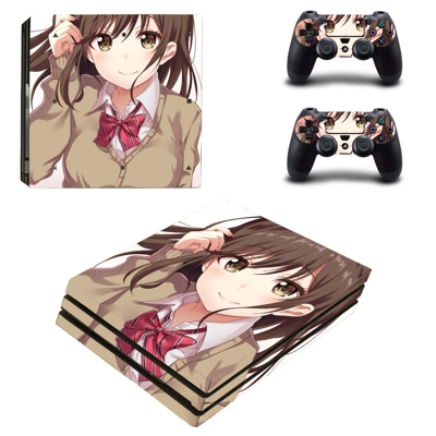 Sayu Ogiwara decal skin for PS4 Pro Console and 2 Controllers