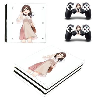 Sayu Ogiwara decal skin for PS4 Pro Console and 2 Controllers