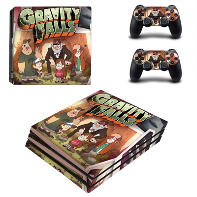 Gravity Falls decal skin for PS4 Pro Console and 2 Controllers