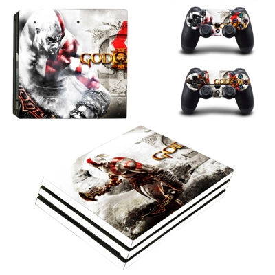 God of War decal skin for PS4 Pro Console and 2 Controllers