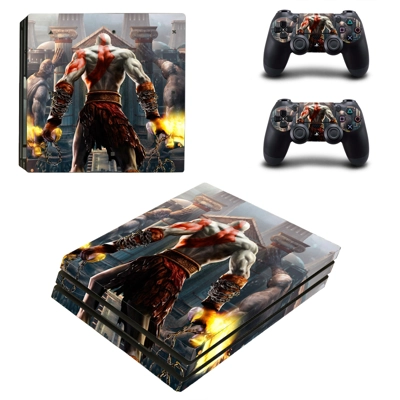 God of War decal skin for PS4 Pro Console and 2 Controllers
