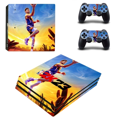 NBA2K23 decal skin for PS4 Pro Console and 2 Controllers NBA2K23 decal skin for PS4 Pro Console and 2 Controllers