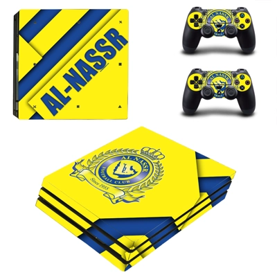 Al Nassr FC decal skin for PS4 Pro Console and 2 Controllers Al Nassr FC decal skin for PS4 Pro Console and 2 Controllers