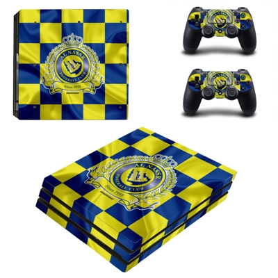 Al Nassr FC decal skin for PS4 Pro Console and 2 Controllers Al Nassr FC decal skin for PS4 Pro Console and 2 Controllers
