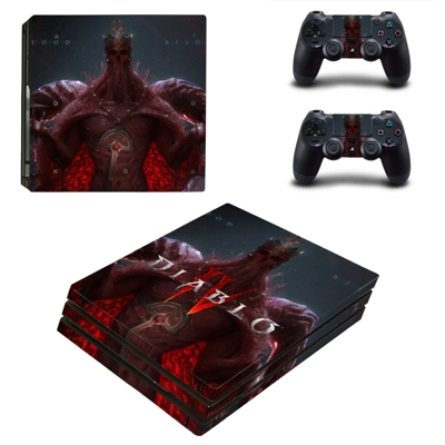 Diablo 4 decal skin for PS4 Pro Console and 2 Controllers Diablo 4 decal skin for PS4 Pro Console and 2 Controllers