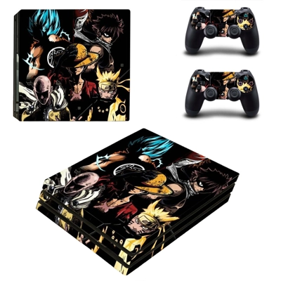 Naruto One Piece decal skin for PS4 Pro Console and 2 Cont.. Naruto One Piece decal skin for PS4 Pro Console and 2 Cont..