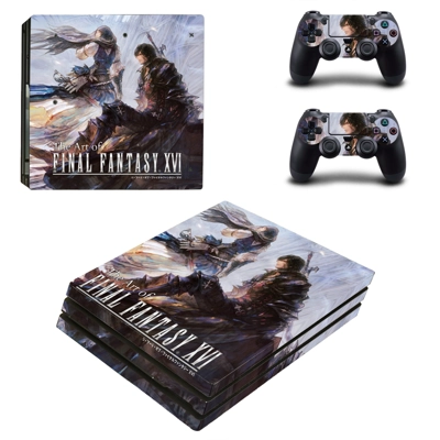 Final Fantasy 16 decal skin for PS4 Pro Console and 2 Cont.. Final Fantasy 16 decal skin for PS4 Pro Console and 2 Cont..