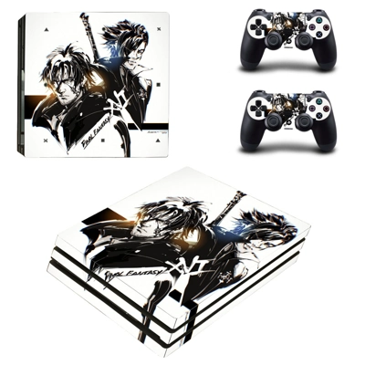 Final Fantasy 16 decal skin for PS4 Pro Console and 2 Controllers
