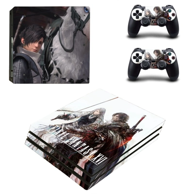 Final Fantasy 16 decal skin for PS4 Pro Console and 2 Cont.. Final Fantasy 16 decal skin for PS4 Pro Console and 2 Cont..