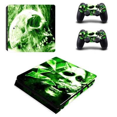 Smoky skull decal skin for PS4 Slim Console and two contro.. Smoky skull decal skin for PS4 Slim Console and two contro..