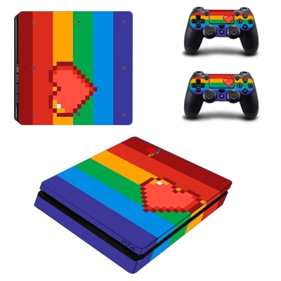 Love wallpaper decal skin for PS4 Slim Console and two con.. Love wallpaper decal skin for PS4 Slim Console and two con..