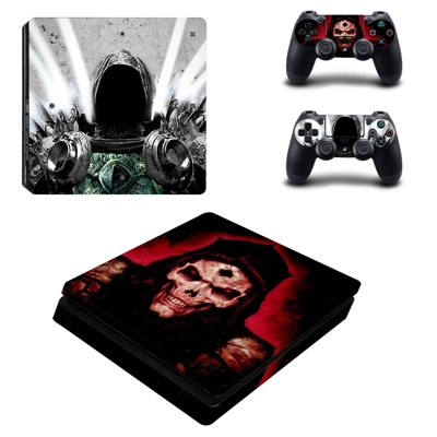 Diablo 3 Tyrael decal skin for PS4 Slim Console and two co.. Diablo 3 Tyrael decal skin for PS4 Slim Console and two co..