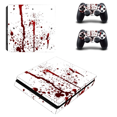 Blood drops decal skin for PS4 Slim Console and two contro.. Blood drops decal skin for PS4 Slim Console and two contro..