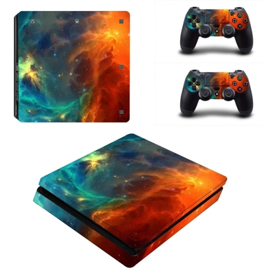 Sky scene decal skin for PS4 Slim Console and two controll.. Sky scene decal skin for PS4 Slim Console and two controll..