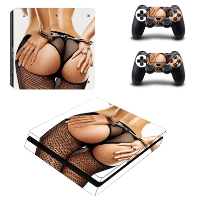 Sexy ass decal skin for PS4 Slim Console and two controllers Sexy ass decal skin for PS4 Slim Console and two controllers