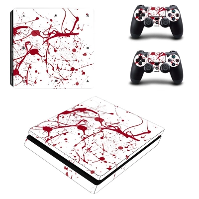 Blood vein decal skin for PS4 Slim Console and two control.. Blood vein decal skin for PS4 Slim Console and two control..