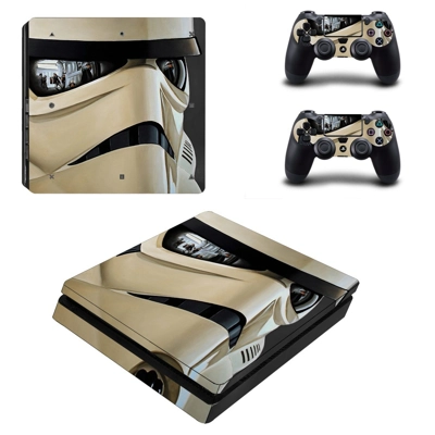 Star wars Stormtrooper decal skin for PS4 Slim Console and two controllers
