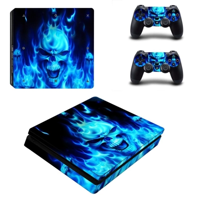Devil face decal skin for PS4 Slim Console and two control.. Devil face decal skin for PS4 Slim Console and two control..