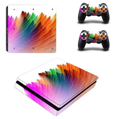 Tree colors decal skin for PS4 Slim Console and two contro.. Tree colors decal skin for PS4 Slim Console and two contro..
