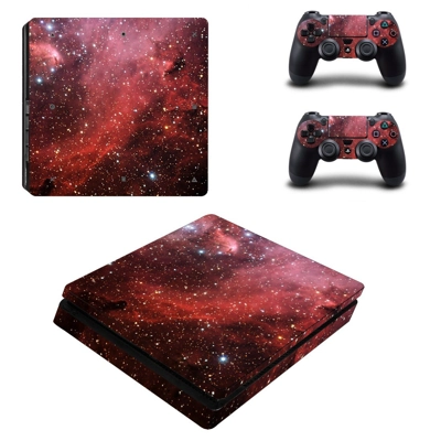 Starry sky decal skin for PS4 Slim Console and two control.. Starry sky decal skin for PS4 Slim Console and two control..