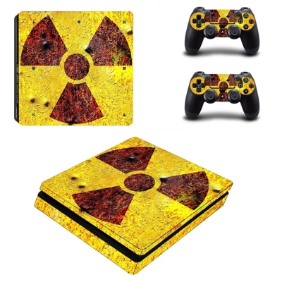 Radioactive hazards decal skin for PS4 Slim Console and tw.. Radioactive hazards decal skin for PS4 Slim Console and tw..