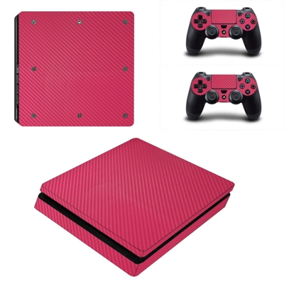 Brown fiber decal skin for PS4 Slim Console and two contro.. Brown fiber decal skin for PS4 Slim Console and two contro..
