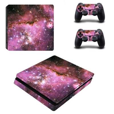 Stars fair decal skin for PS4 Slim Console and two control.. Stars fair decal skin for PS4 Slim Console and two control..