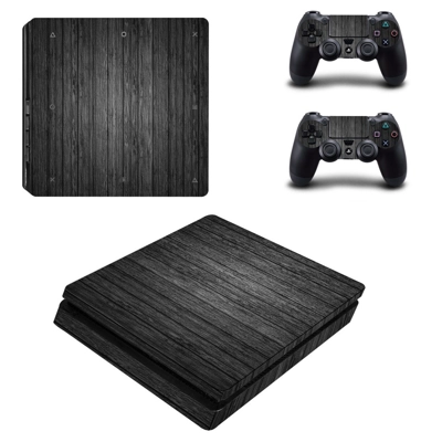 Wooden board decal skin for PS4 Slim Console and two contr.. Wooden board decal skin for PS4 Slim Console and two contr..