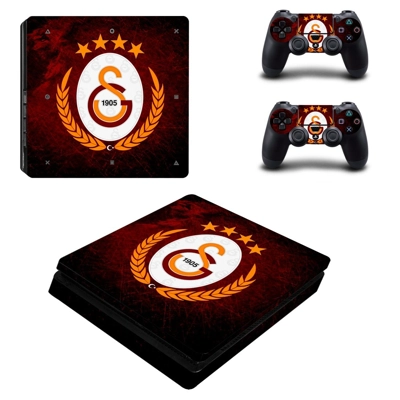 Galatasaray SK decal skin for PS4 Slim Console and two con.. Galatasaray SK decal skin for PS4 Slim Console and two con..