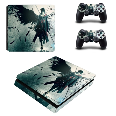 Naruto shippuden decal skin for PS4 Slim Console and two c.. Naruto shippuden decal skin for PS4 Slim Console and two c..
